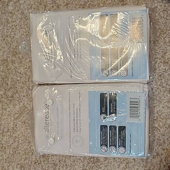 NWT allerease Standard Pillowcase Protectors (4 total) - Picture 2 of 3